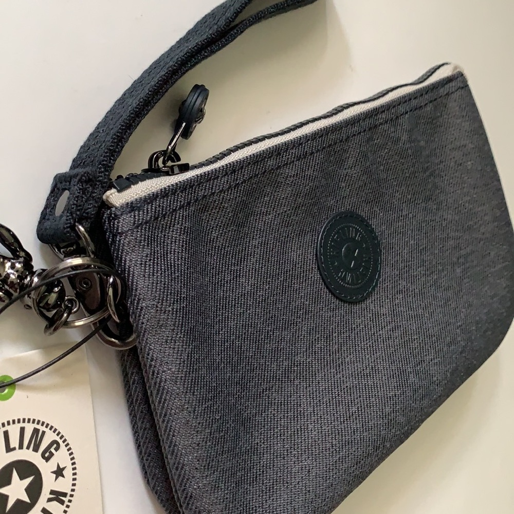 Kipling💜Creativity XL Pouch Makeup Wristlet Travel School Brush Pencil Flight